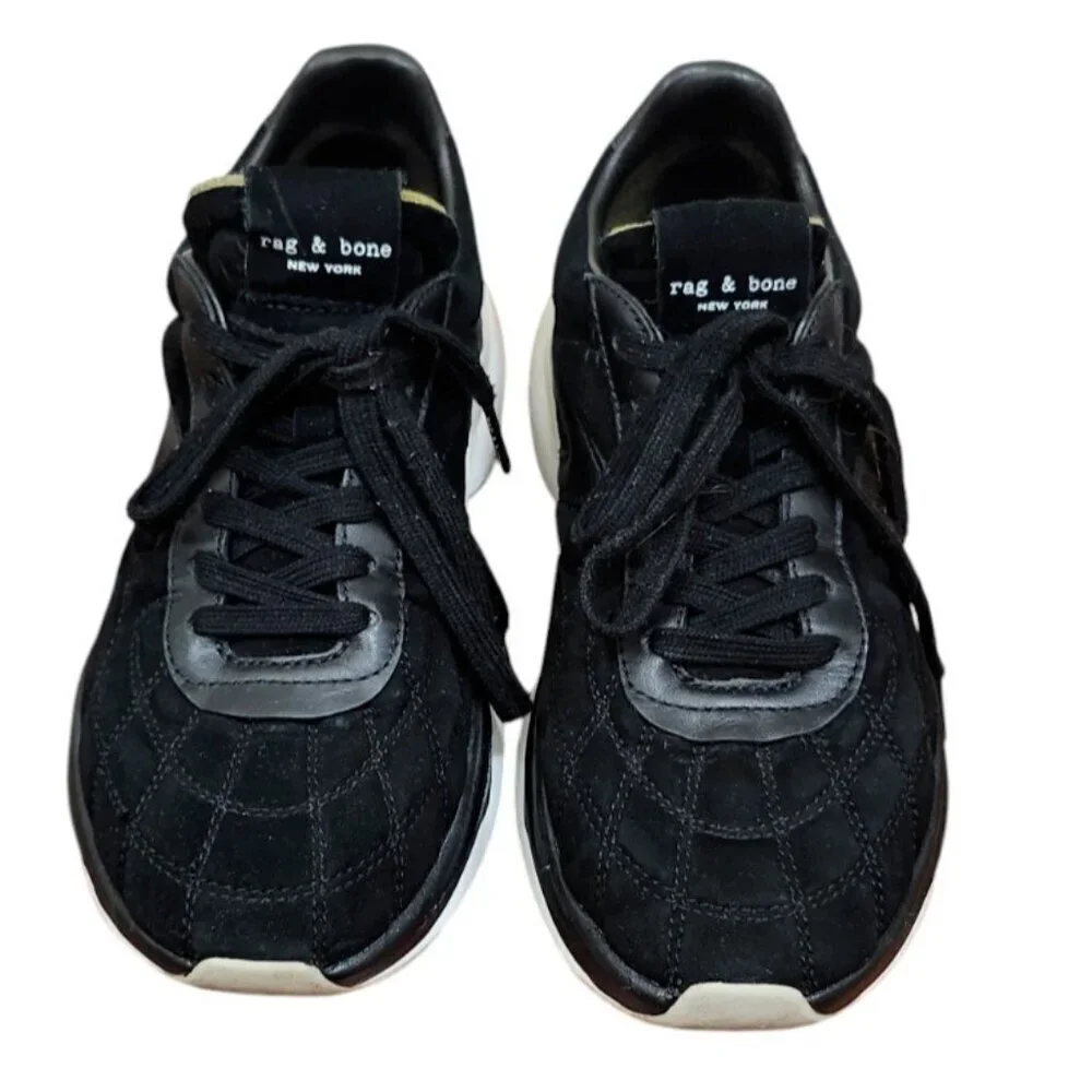 RAG & BONE Ortholite Legacy Runner Sneaker EU 37.5 US 7.5 Black